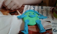 Figur selbstgemachte Knete / Christa Z.