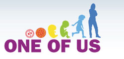 Das Logo der Europäischen Buergerinitiative 'Eine/r von uns'